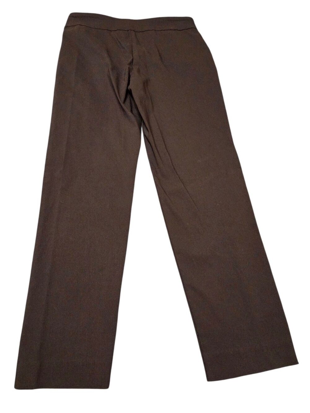 Krazy Larry Straight Leg Pants Pull On Womens 10 Black Elastic Waist Stretch J73 - Picture 2 of 8